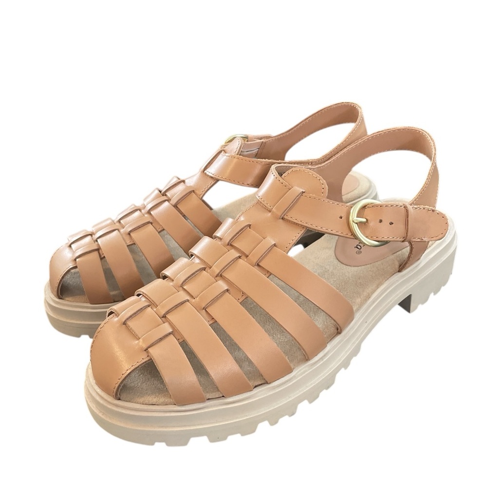 Bella Vita Sinclaire Fisherman Sandals Women’s 9.5 Extra Wide Lug Sole